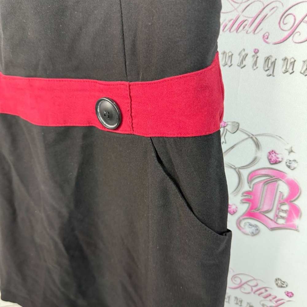 Le chateau dress mini vintage style Elegant Black and Red Sleeveless Dress - Picture 5 of 14
